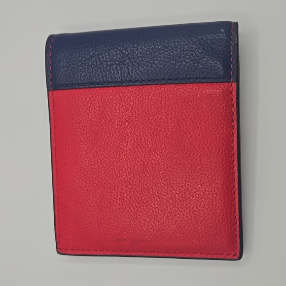 Coach x MLB Red and Blue Red SoX Leather Wallet - Picture 2 of 5